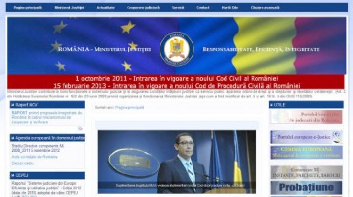 Ministerul Justiţiei a băgat 2.215.560 lei pentru a schimba înfăţişarea Portalului Instanţelor de Judecată
